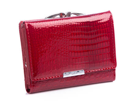 Jennifer Jones medium red women's wallet with earworm
