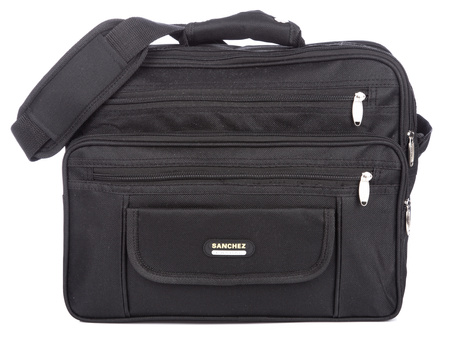 SANCHEZ Black large men's shoulder bag