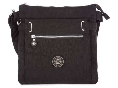 Bag Street Lekka torebka na ramię czarna kwadratowa